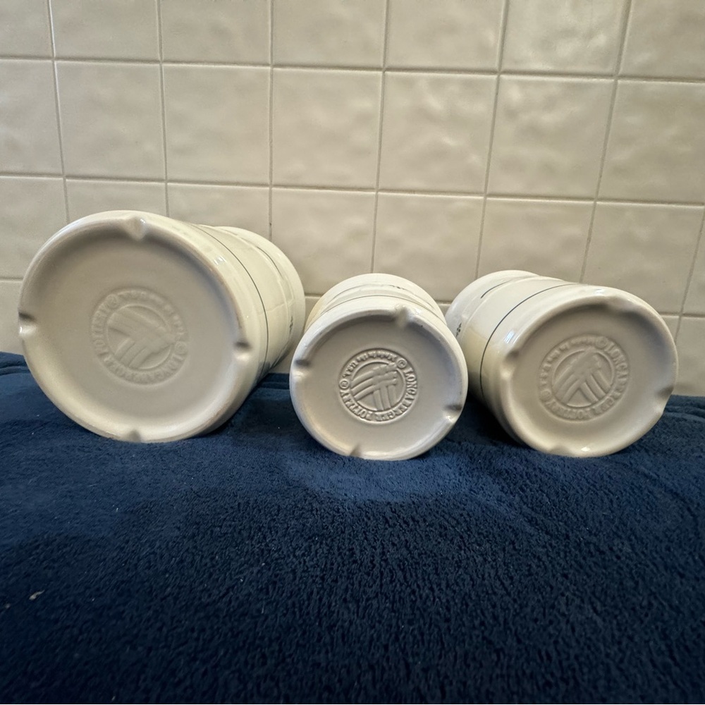 Longaberger Set of 3 Pottery Crocks - Picture 3 of 8